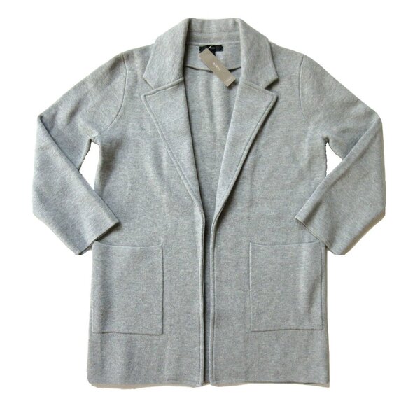 NWT J.Crew Sophie in Heather Gray Open-Front Sweater Blazer Cardigan XS $148 - Picture 1 of 5